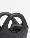 City Cartera City Con Bolso Tejido - Negro