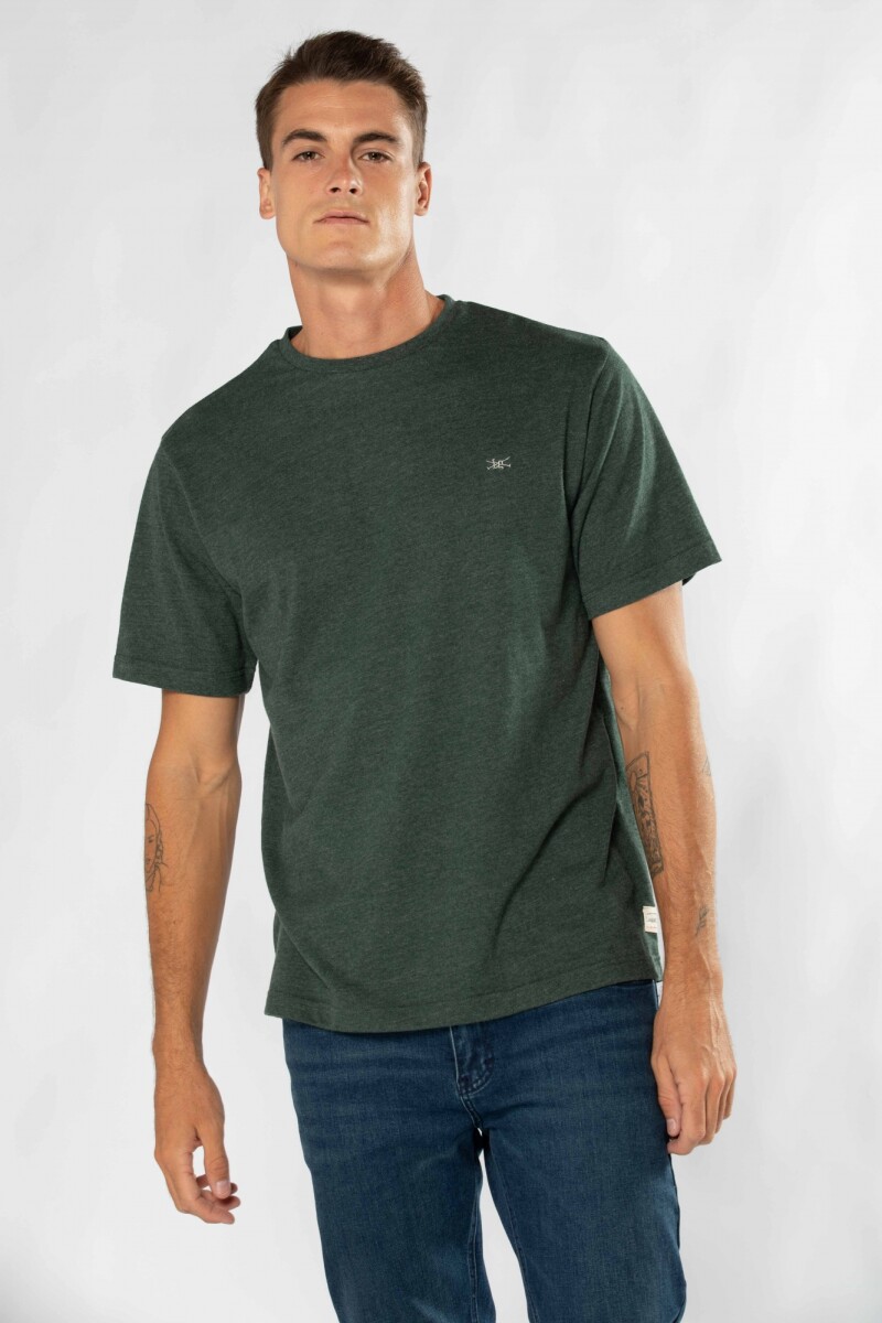 Remera t-shirt lisa manga corta - Verde 
