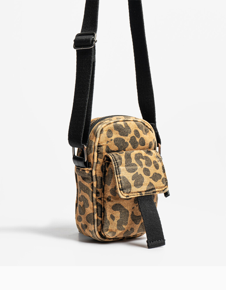 Complemento Marroquinería Pouch Denim Animal Print - Estampado Animal Print