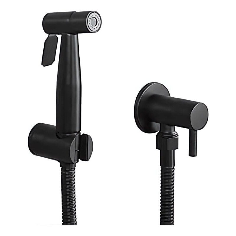Monocomando Ducha Higiénica Para Bidet Negro Mate Monocomando Ducha Higiénica Para Bidet Negro Mate