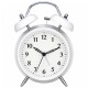 Reloj despertador clásico blanco