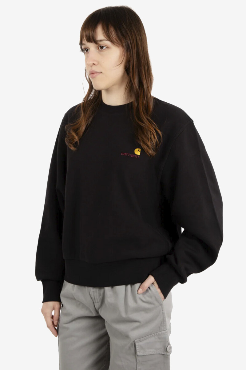 W' AMERICAN SCRIPT SWEAT Negro