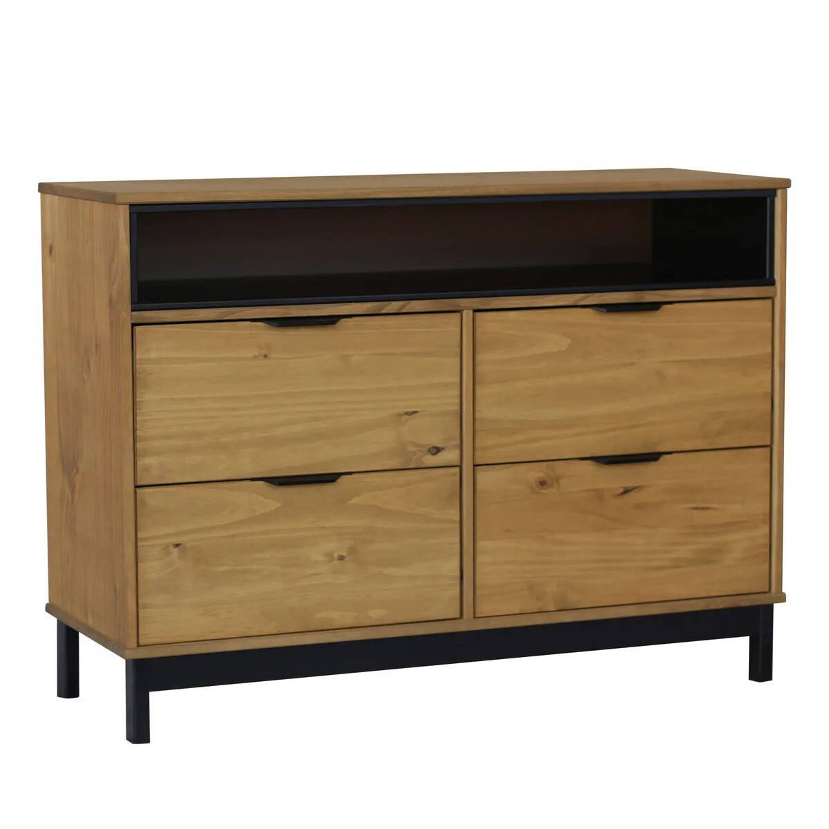 CÓMODA CAJONERA GUARDARROPA 4 CAJONES EN MADERA MACIZA 