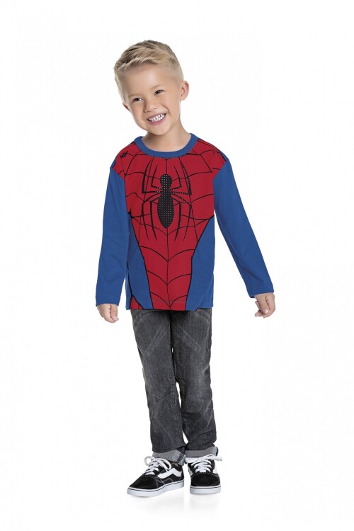 Camiseta de Spider Man AZUL OSCURO