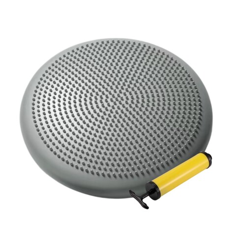 Disco Gris De Balance Y Equilibrio Bosu Entrenamiento + Inflador De Mano Disco Gris De Balance Y Equilibrio Bosu Entrenamiento + Inflador De Mano