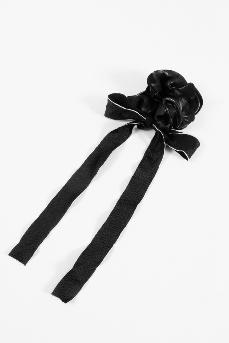 Gomita scrunchie cinta negro