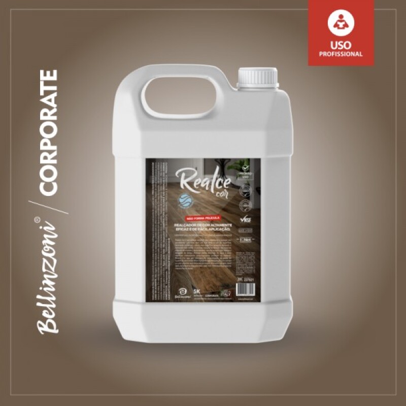 Realce Cor Porcelanatos Amaderados Bellinzoni 5 lts