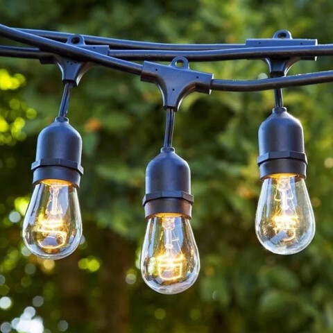 Guirnalda LED p/exterior 12xE27 de 1,2W luz cálida IX4045