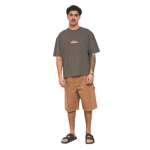 Remera Quiksilver Oval Torch - Gris Remera Quiksilver Oval Torch - Gris