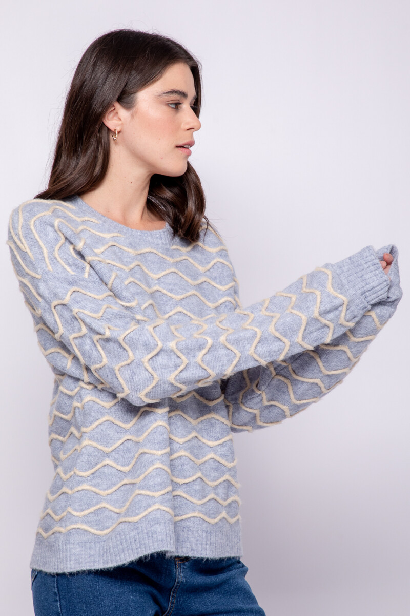 SWEATER MALVINA Celeste Cielo