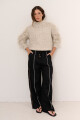 PANTALON LINO CRUZ NEGRO