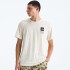 Remera de manga corta regular Mountain Mirage White Dune