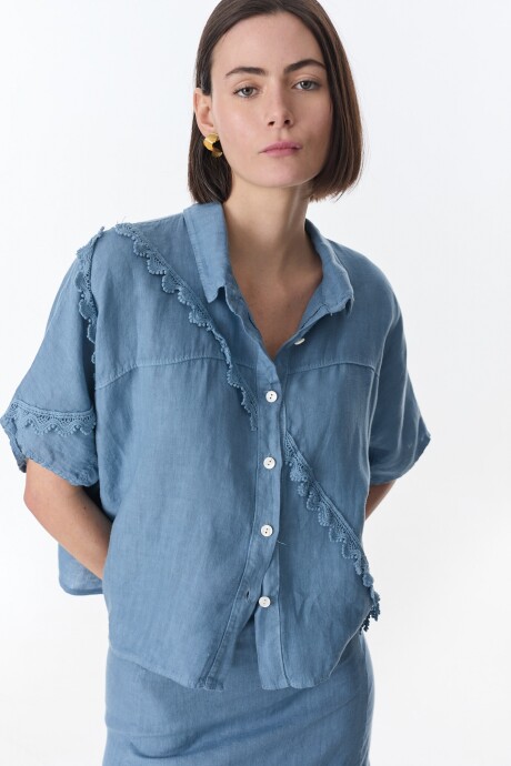 Camisa Zennon Azul