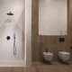 GRIFERIA BRAZO DE DUCHA 40 CM NEGRO MATE LINEA ESTANDAR NEGRO