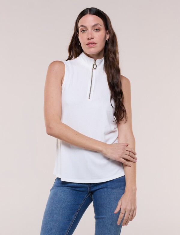 Musculosa Cierre CRUDO