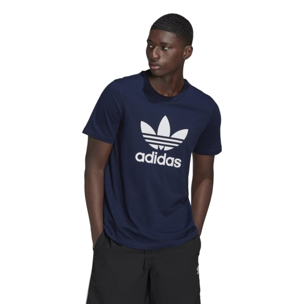 Remera Adidas Original Trefoil de Hombre - HK5226 - Azul Oscuro 