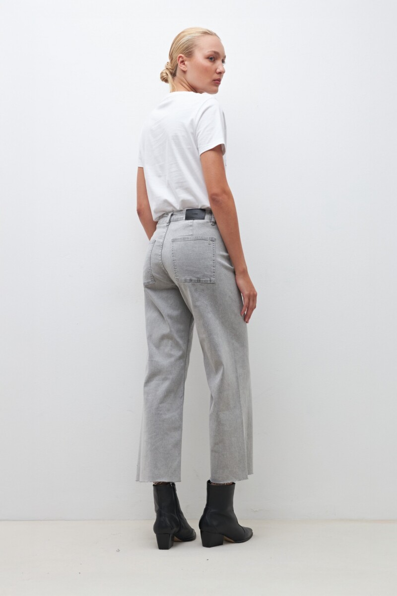 Jean culotte Paulina gris claro