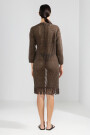 FRINGES CARDIGAN Chocolate