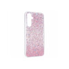Protector para Samsung Galaxy A25 con brillos color rosa Protector Para Samsung Galaxy A25 Con Brillos Color Rosa