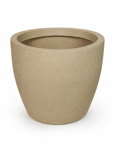 MACETERO REDONDO BEIGE
