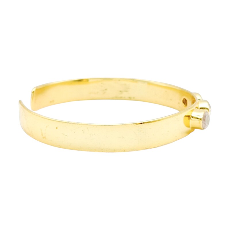 Brazalete Jaipur-Plata Rodinada con micra oro 18k-Piedra Cuarzo rosa-BR2005 conpiedra