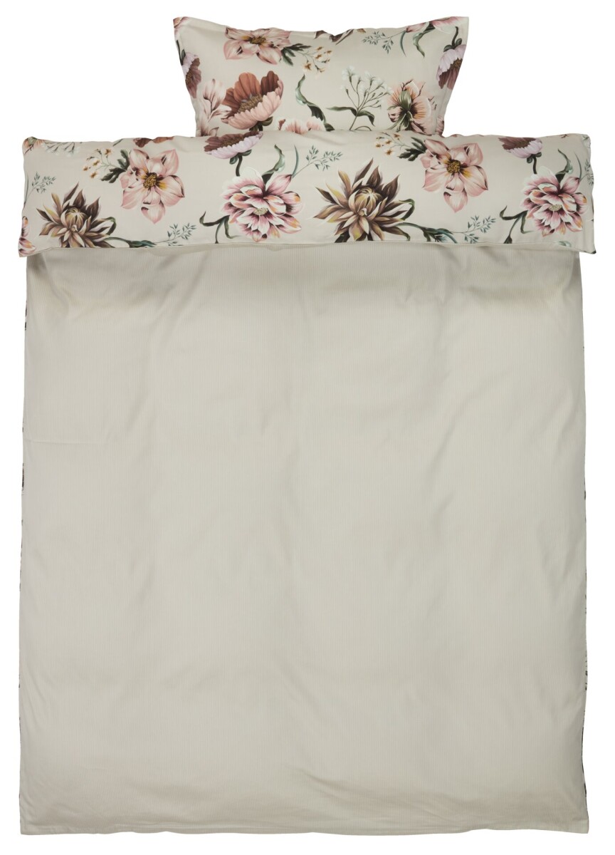 Juego funda nórdica saten ESTHER 155x220 natural 