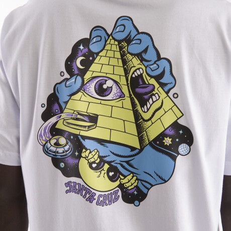 Remera Santa Cruz Knibbs Invasion Hand SS Blanco