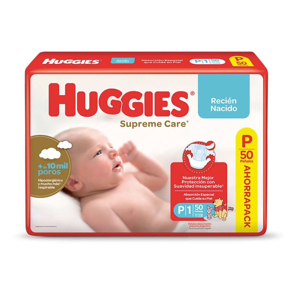HUGGIES SUPREME CARE PEQUEÑO RN AHORRO P única