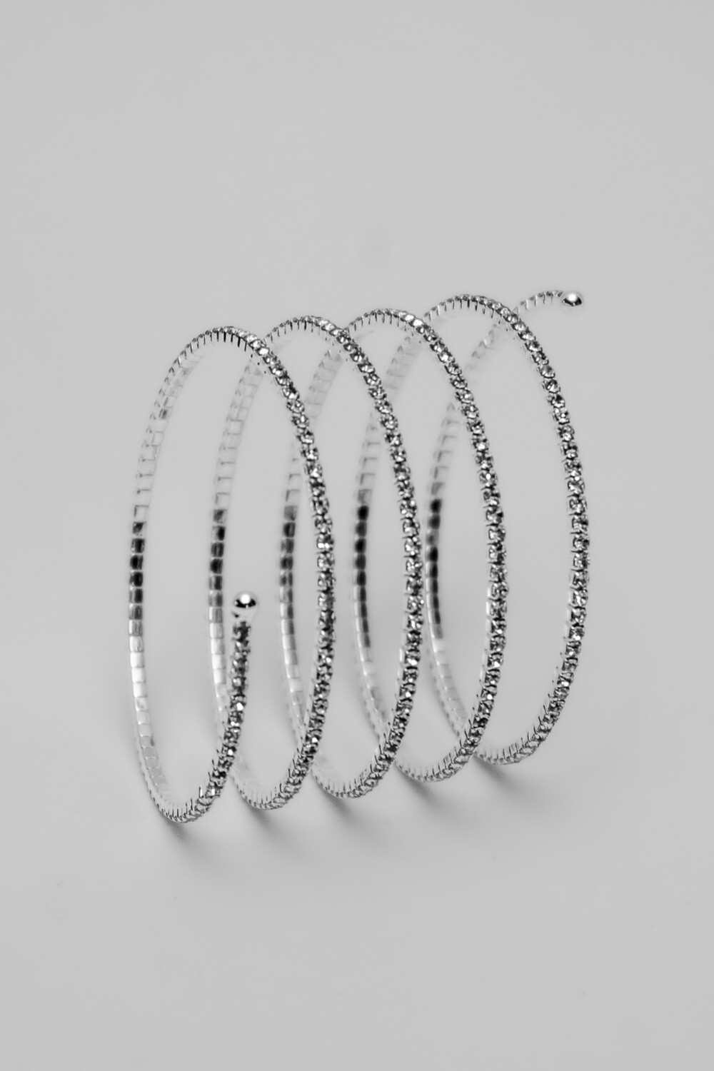 Pulsera Espiral Plateado