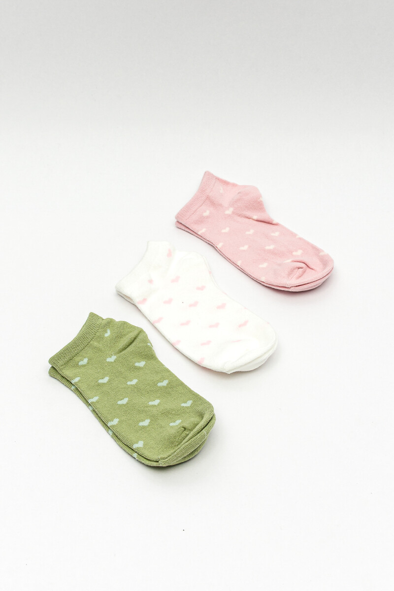 Medias Ankle Normico, Pack X 3 - Color Unico 