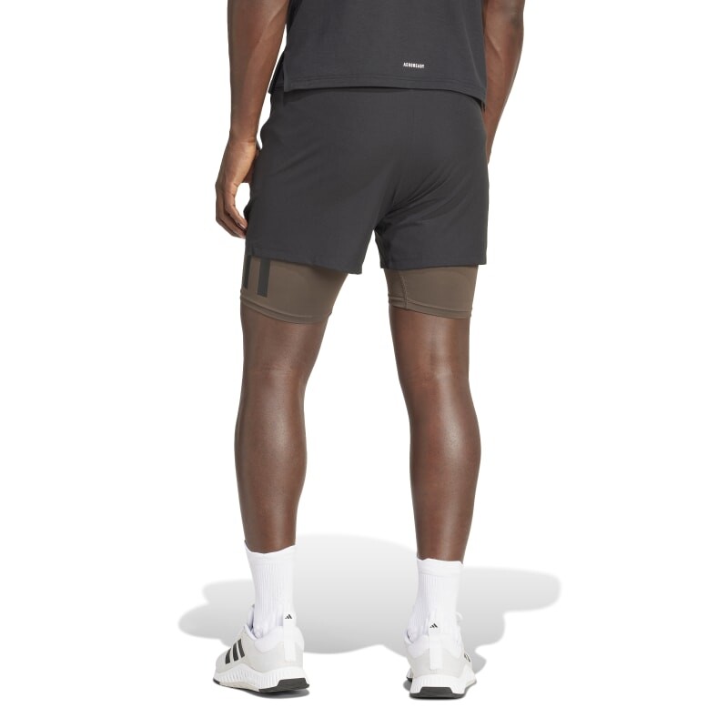 Short Adidas Power Workout 2 en 1 Negro