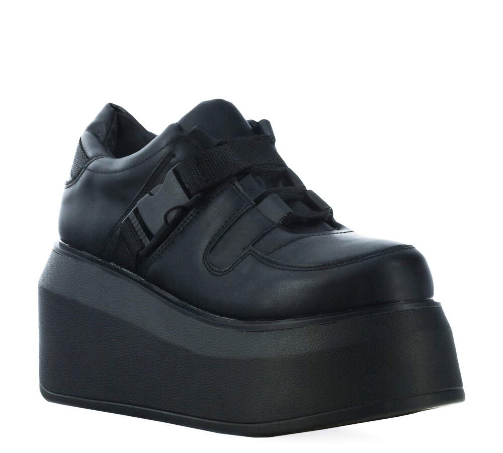 Zapato ARETHA con plataforma y broches Black