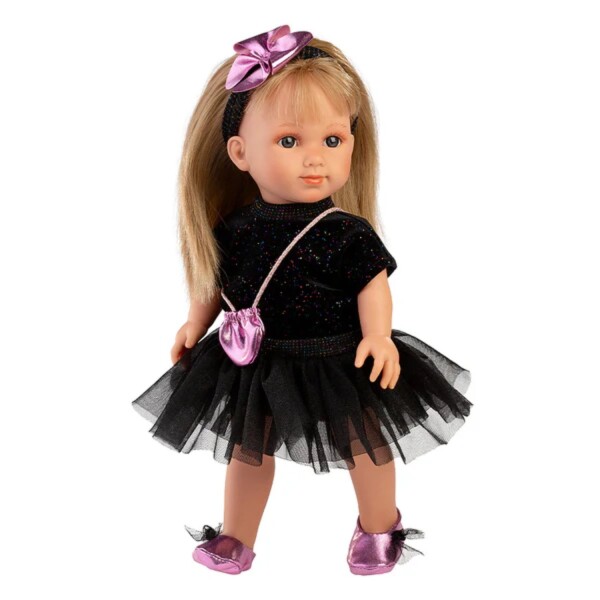 Muñeca Llorens Elena Vestido Fiesta Cartera Rubia 35cm Variante Modelo Elena