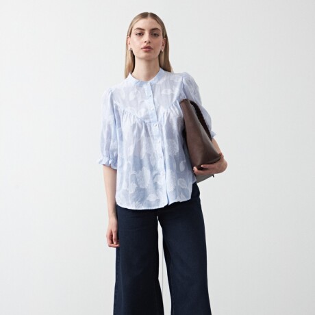 CAMISA TRAZO Celeste