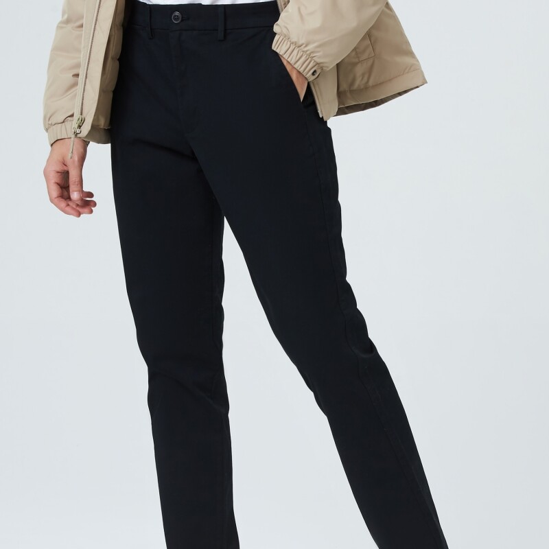 V-ESSENTIAL KHAKI SLIM FIT TRUE BLACK
