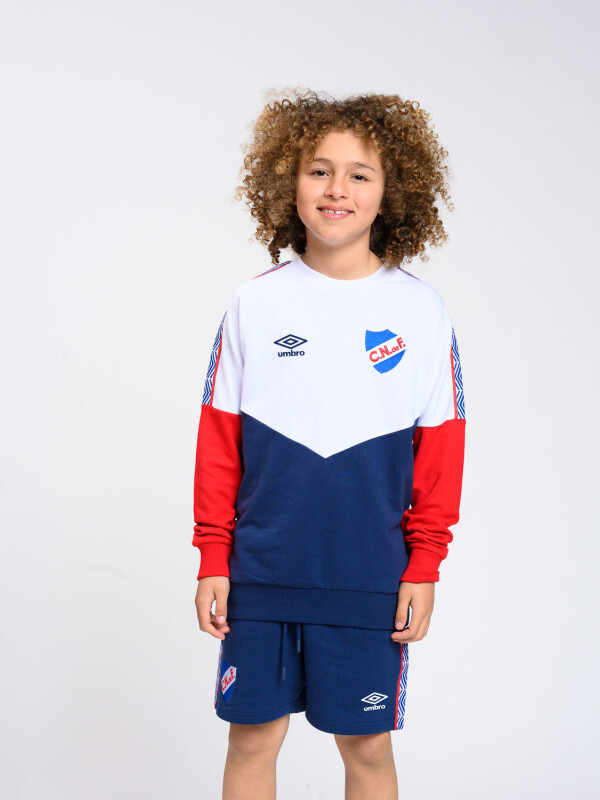 BUZO RIBBON Nacional Junior Azul Marino, Blanco, Rojo