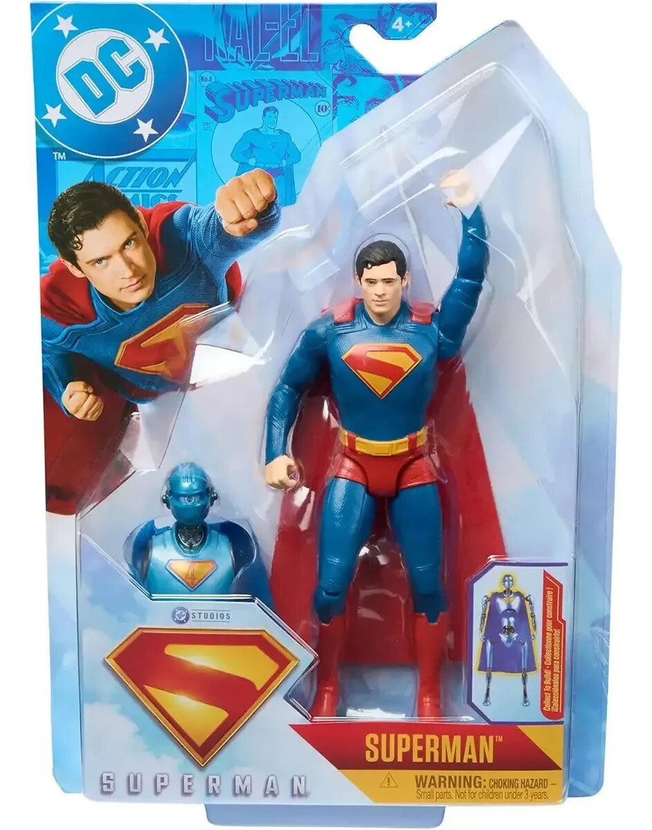 Figura Superman Power Up 15cm Con Accesorios 
