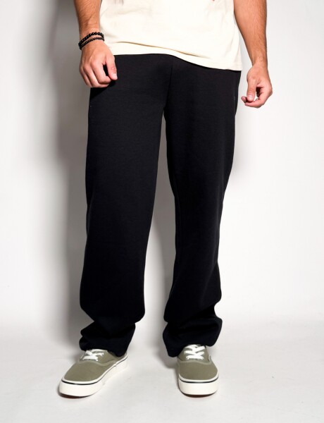 Jogger de algodon sin puño Darel Negro