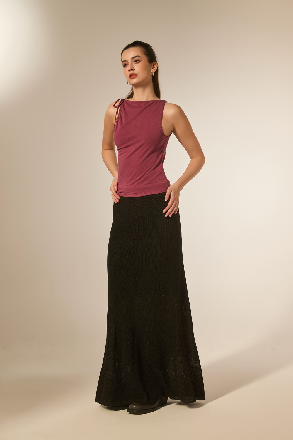 Tops Ysaurel Rosa Oscuro