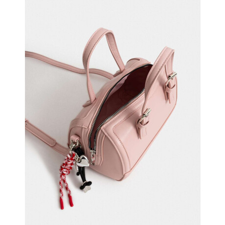 Cartera Bowling Con Charm Rosa Viejo