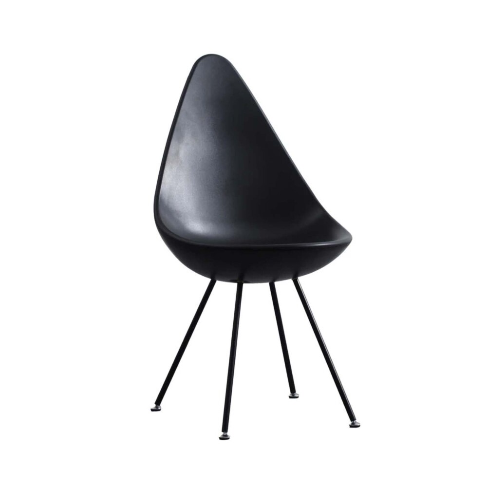 SILLA DE COMEDOR PP-Y-METAL NEGRO DROP
