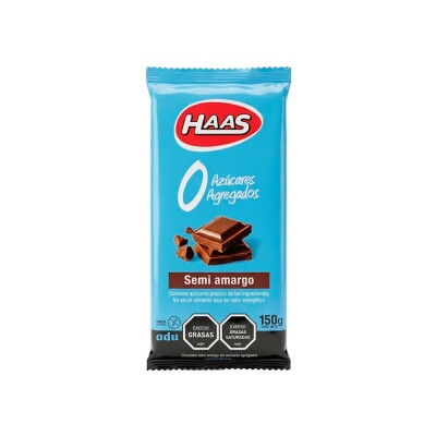 Chocolate Semiamargo 0% Azúcar 150g Haas Choco Semi Amargo 0% 150g Haas