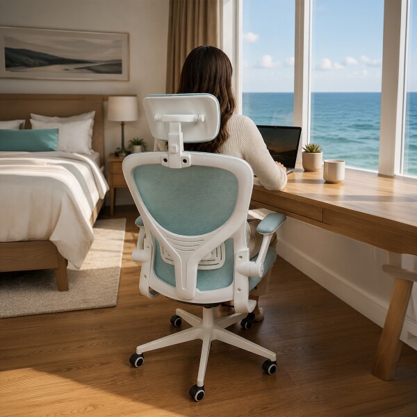 Silla de escritorio Oficina Sillon Ejecutiva Ergonomica Apoyabrazos Regulables IMBACK Color Turquesa Silla de escritorio Oficina Sillon Ejecutiva Ergonomica Apoyabrazos Regulables IMBACK Color Turquesa