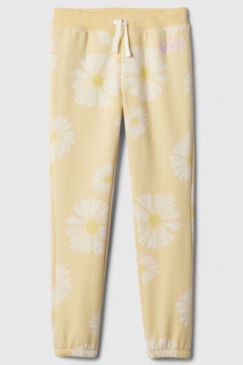 Pantalón Deportivo Logo Gap Niña Tonal Yellow Floral