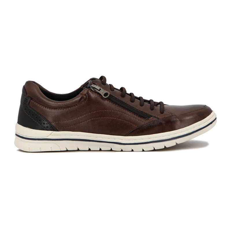 Starsax Hombre Casual Acordonado C/cierre Marron Oscuro