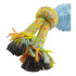 Juguete Masticable Perro Maciza Cuerda Resistente Ansiedad Variante Color Celeste Amarillo