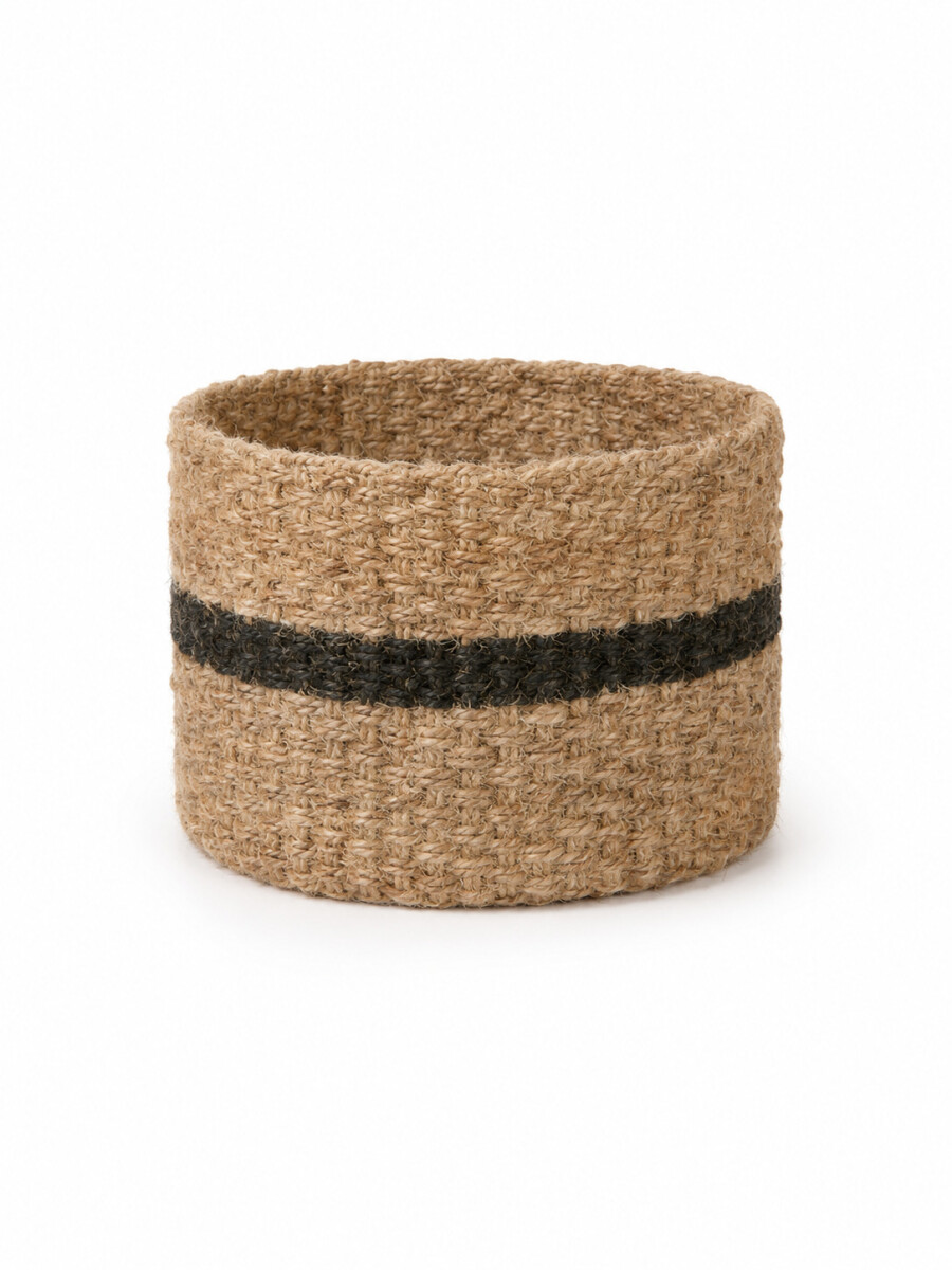 CANASTO DE YUTE - BEIGE 