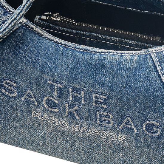 MARC JACOBS - THE BOW DENIM MINI SACK BAG Beige