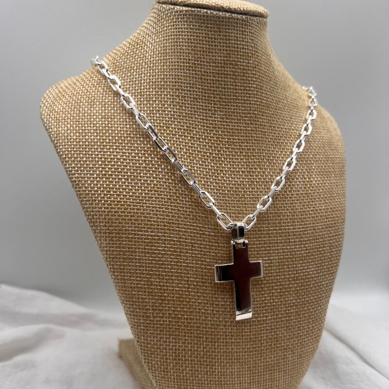 Conjunto cadena y cruz de plata 925 Conjunto cadena y cruz de plata 925
