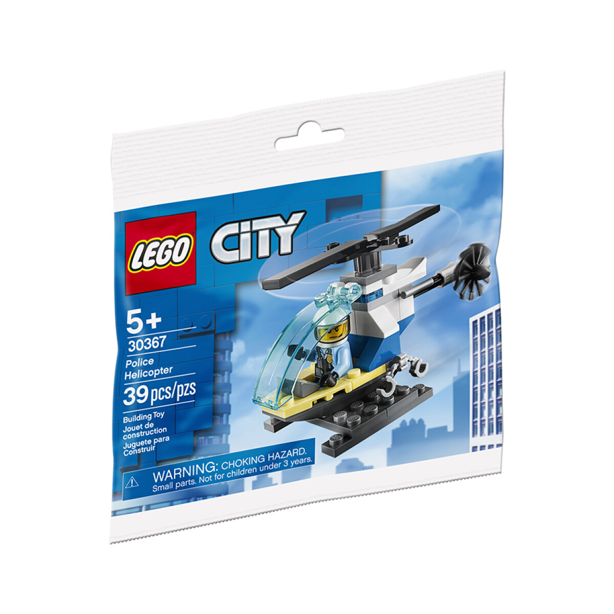 LEGO Mini City · Helicoptero de Policia 30367 (39 piezas) 
